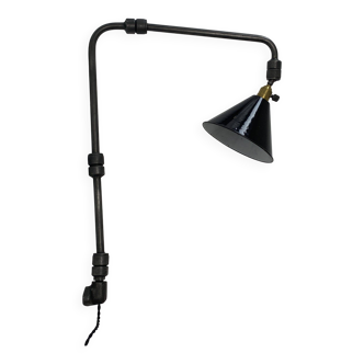 Vintage industrial three-arm wall light