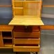 Flexible shelf teak and metal design scandinavian 1950