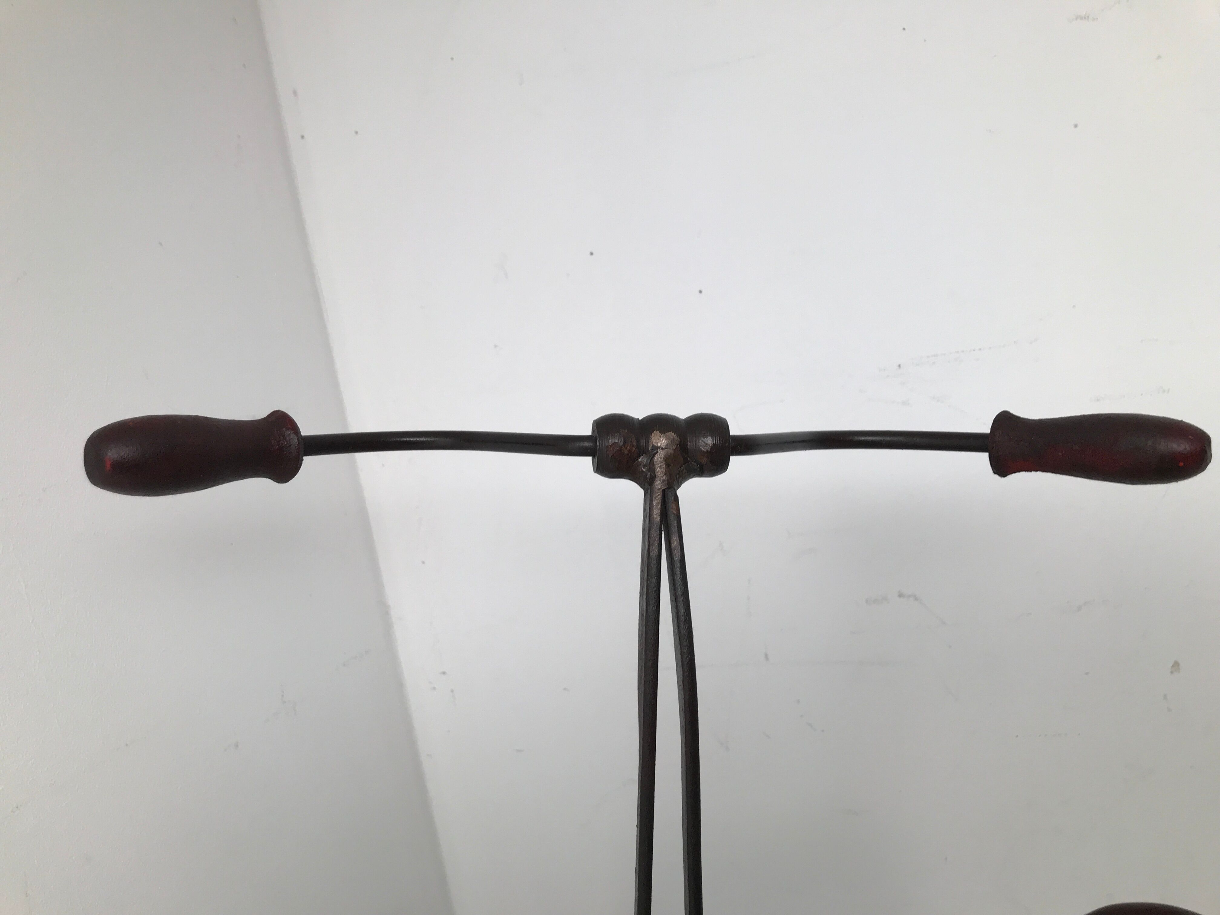 Old wood wrought iron tricycle bike