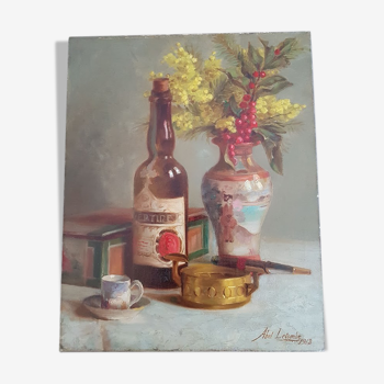 Still life oil painting ABEL LETOMBE 1913 41x33 cm