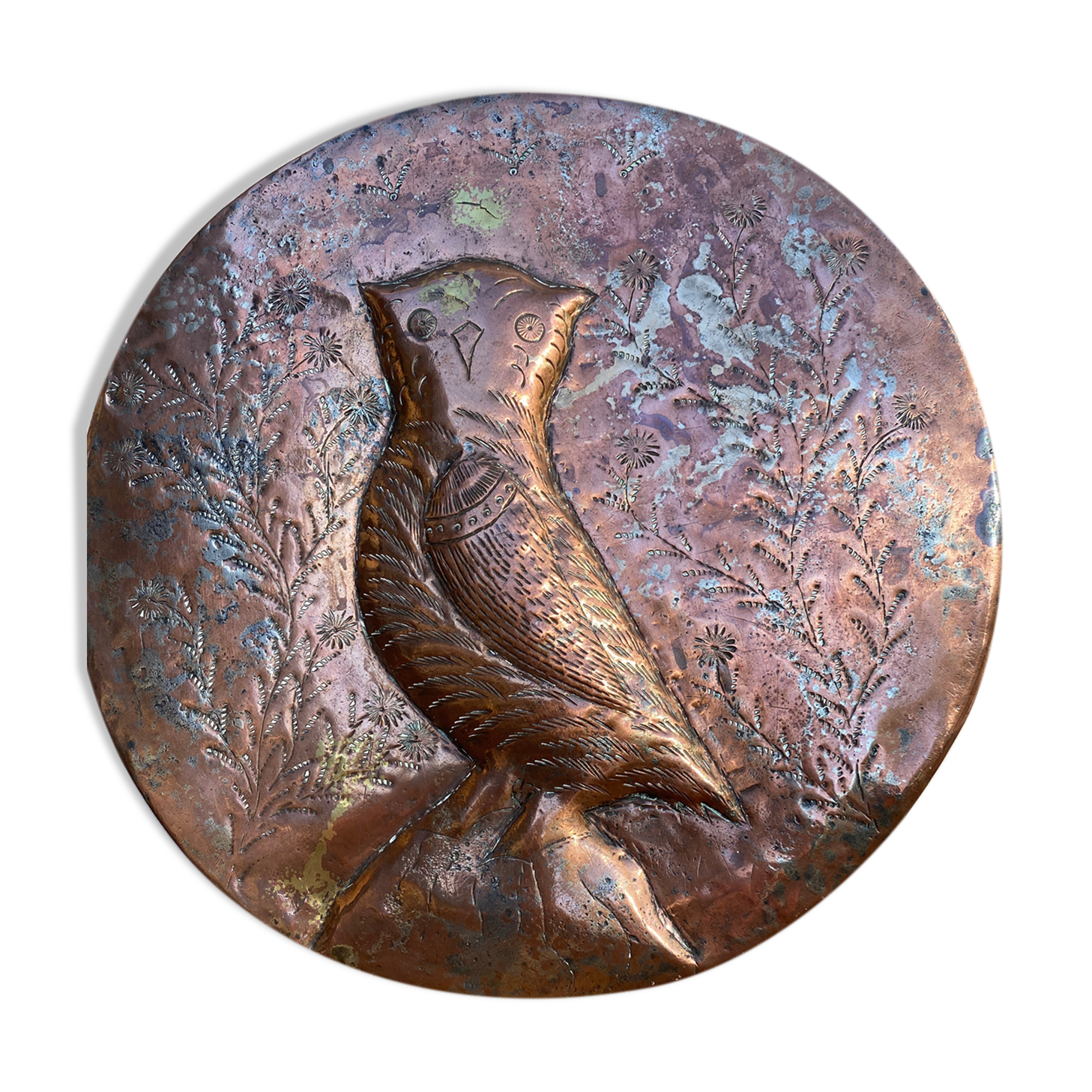 Copper mold used as decoration