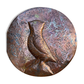 Copper mold used as decoration