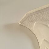 Pair of plaster wall sconces, palmette decoration, 20th century