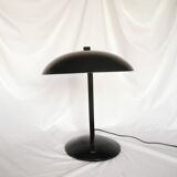 Mushroom lamp in black lacquered steel model Z290, Veneta Lumi, Italy, 1980
