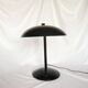 Mushroom lamp in black lacquered steel model Z290, Veneta Lumi, Italy, 1980
