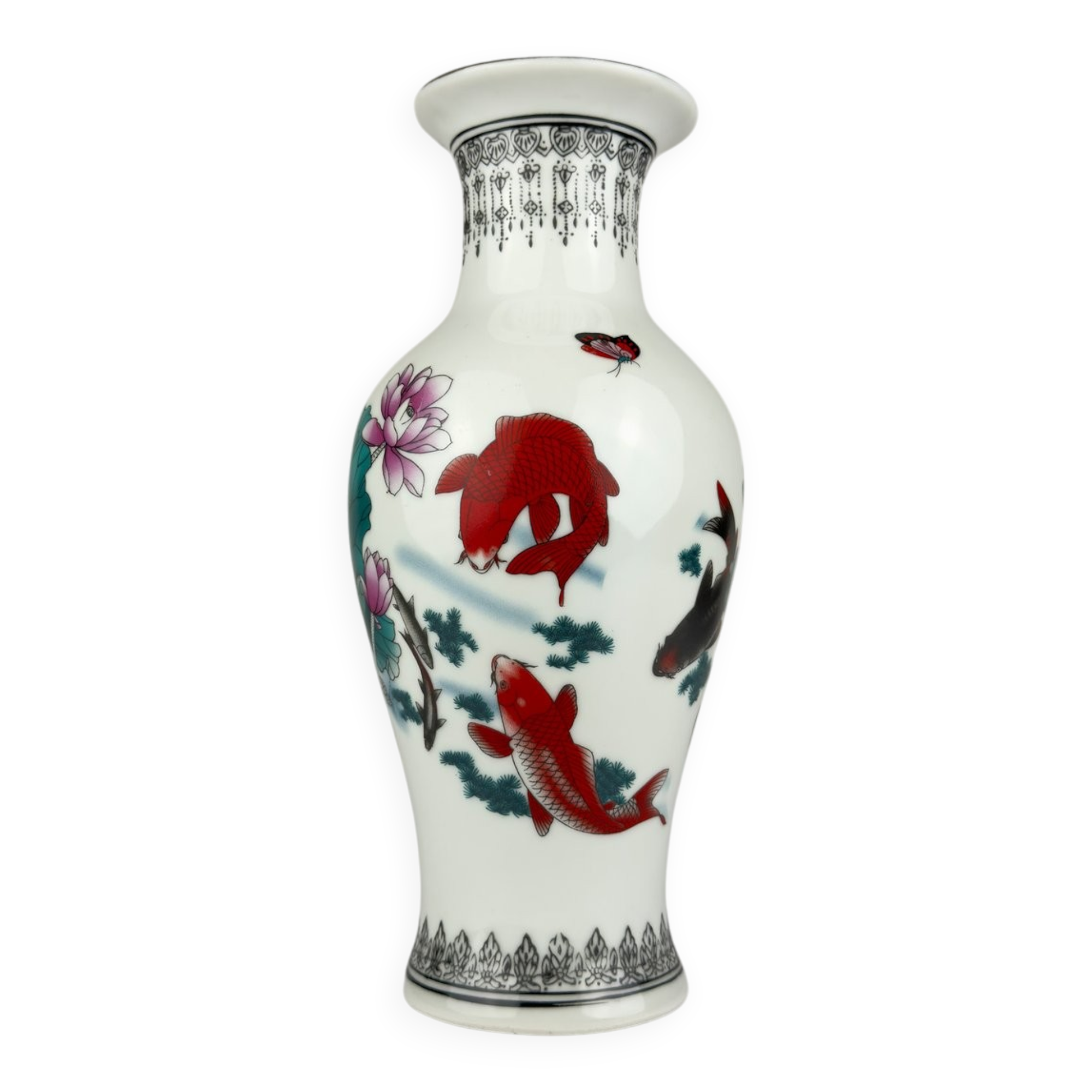 Vintage Chinese export porcelain vase, China, 1970s