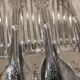12 silver plated table forks by Christofle Marly, 20.7cm