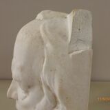 Pair of bookends in plaster