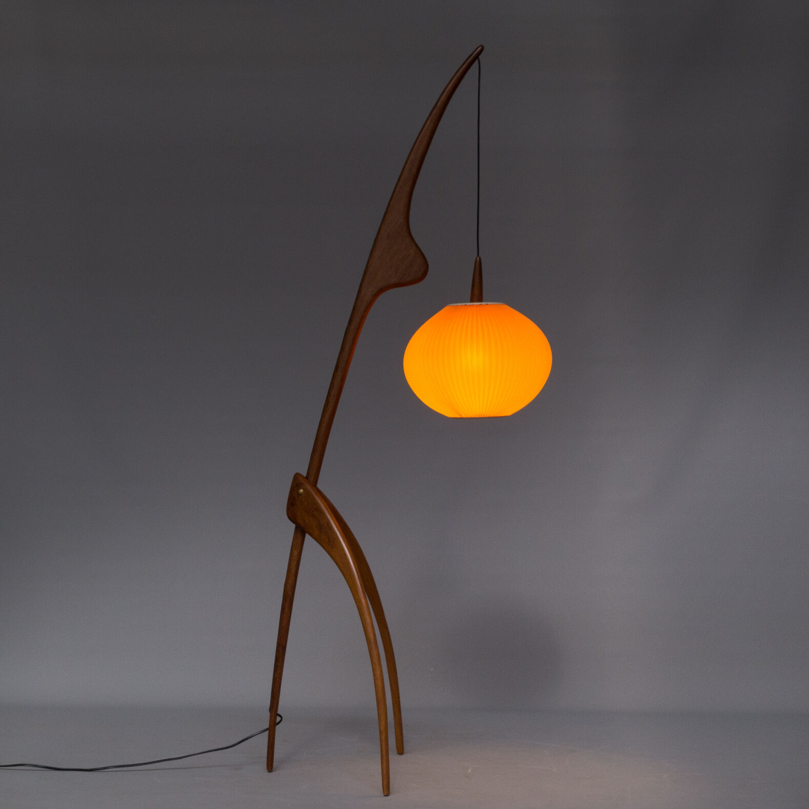 Lampadaire Jean Rispal 'Praying Mantis' pour Rispal France, 1950