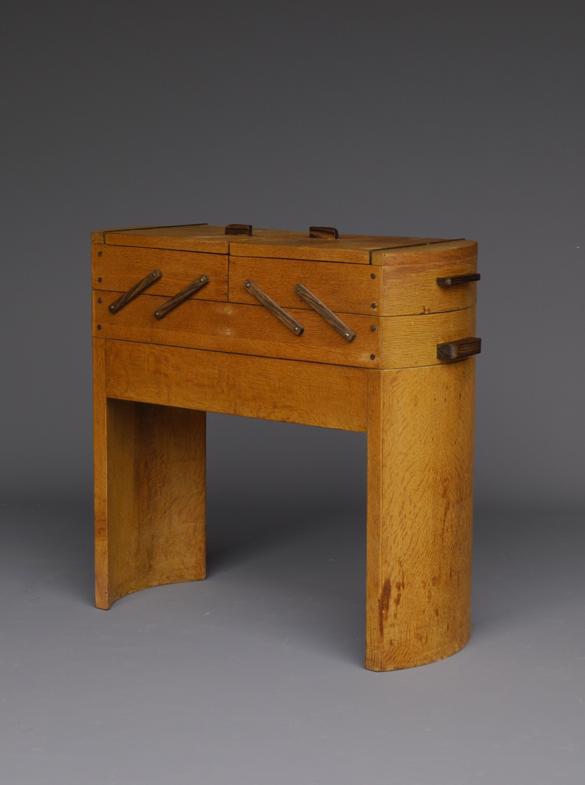 Modernist art deco sewing box. 1930s