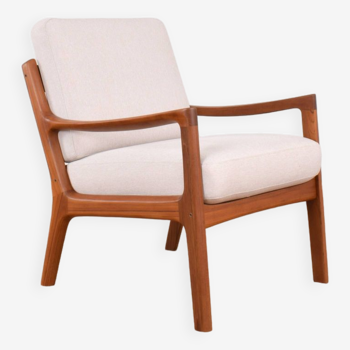 Danish Teak Senator Lounge Chair by Ole Wanscher for France & Son, 1960s.