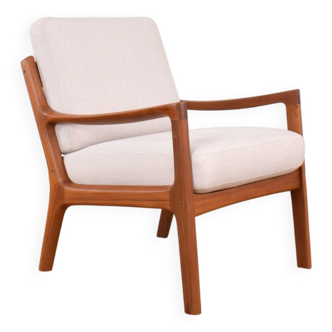 Fauteuil lounge Senator danois en teck par Ole Wanscher pour France & Son, années 1960.