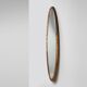 Large French Art Deco gilded and silvered Oval Mirror, ca. 1910
