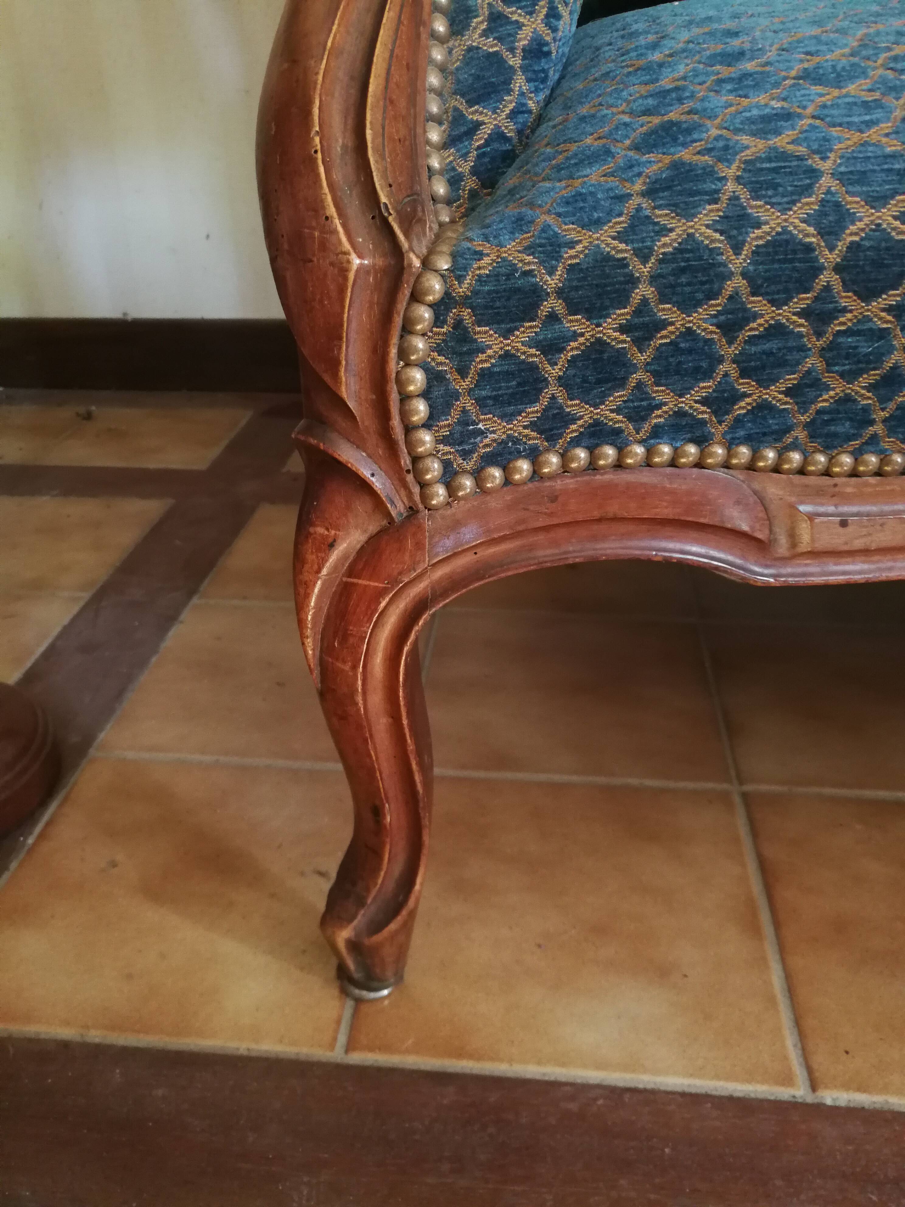 Banquette canapé vintage Louis Philippe