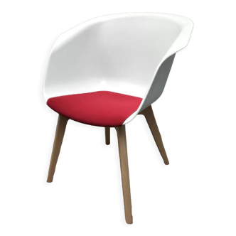 Chaise sedus on spot blanche et rouge