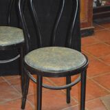 4 x curved wooden Bistro chairs