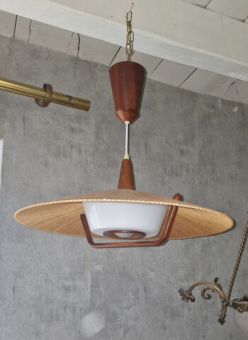 Vintage pendant lamp published by Temde, 1960