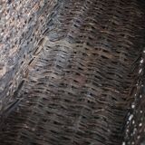 XXL woven basket antique, wicker basket, storage, baker's tool