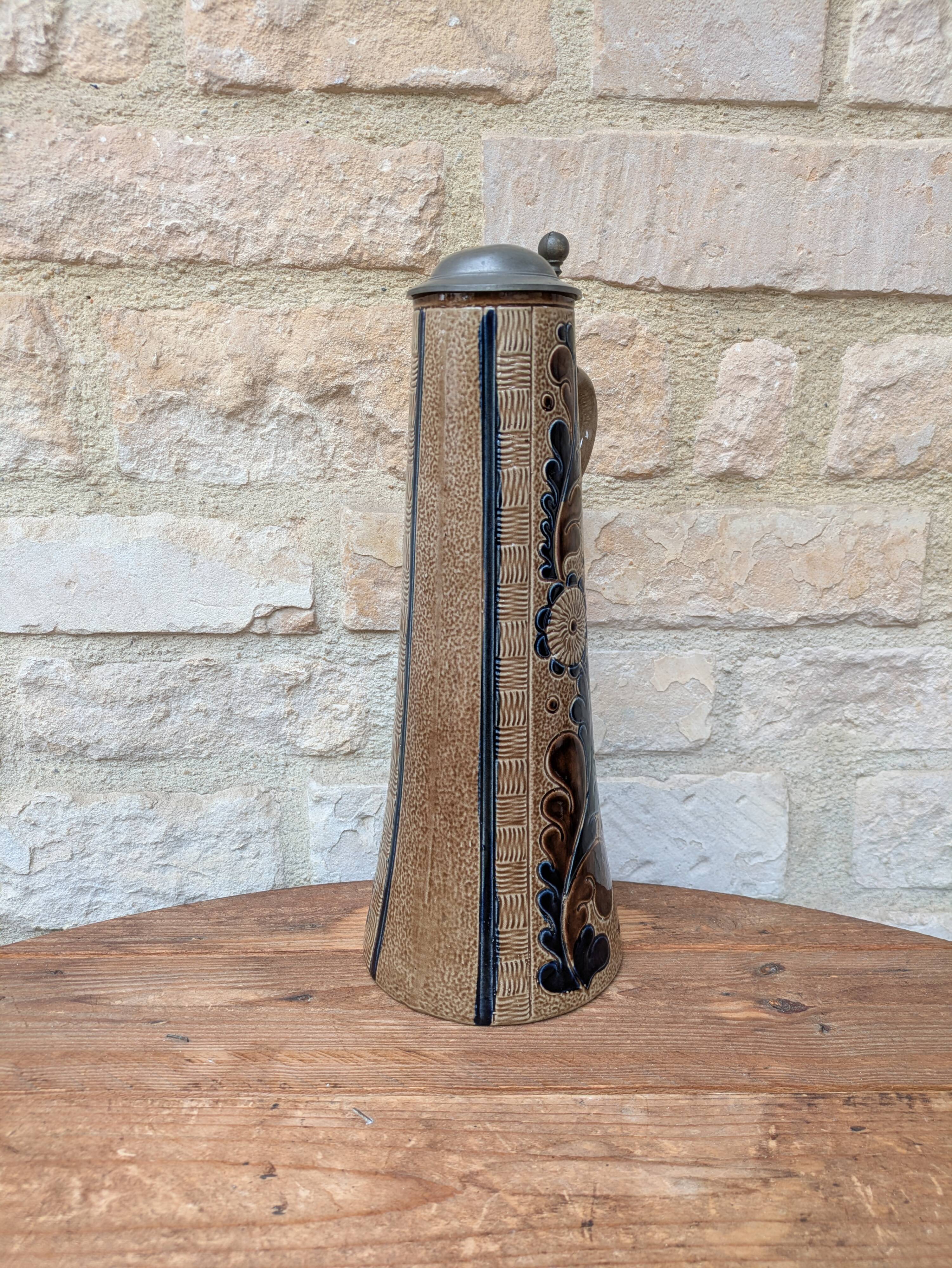 Marzi and Remy Germany decorative beer mug in glazed ceramic