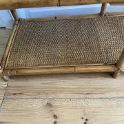 Étagère bambou et rotin vintage