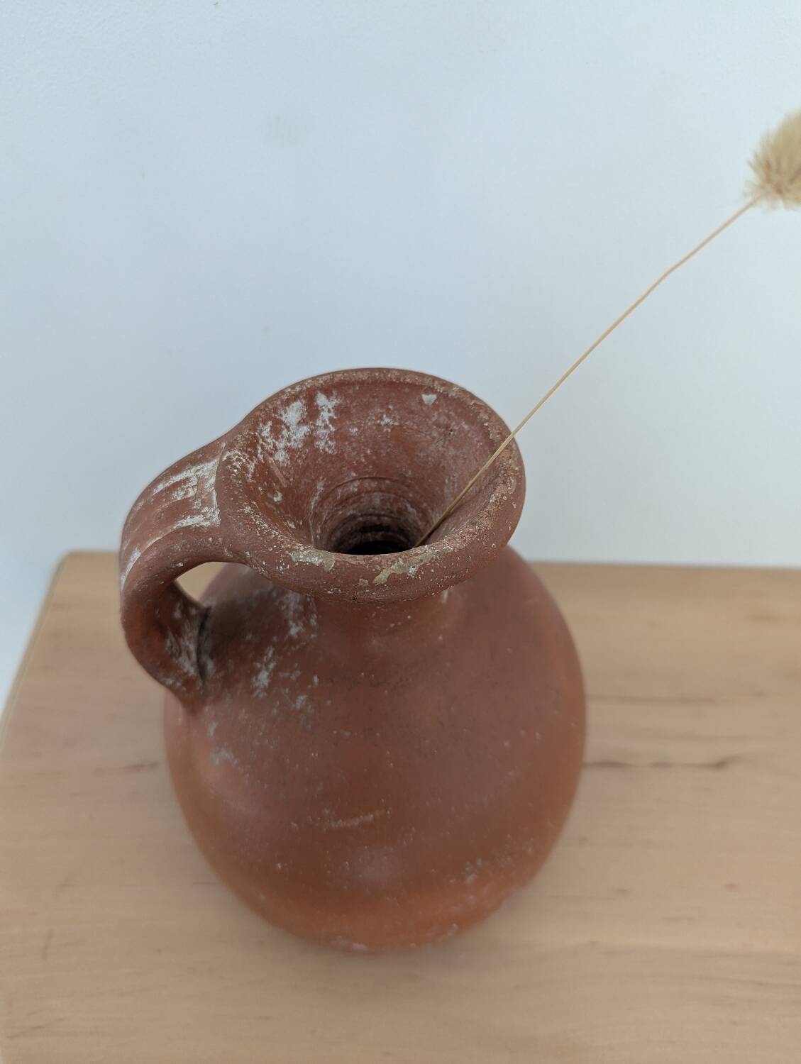 Terracotta amphora vase