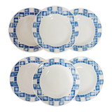 Set of 6 Sarreguemines Cornouailles soup plates