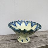 Ceramic fruit bowl on foot