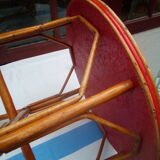 60s rattan coffee table