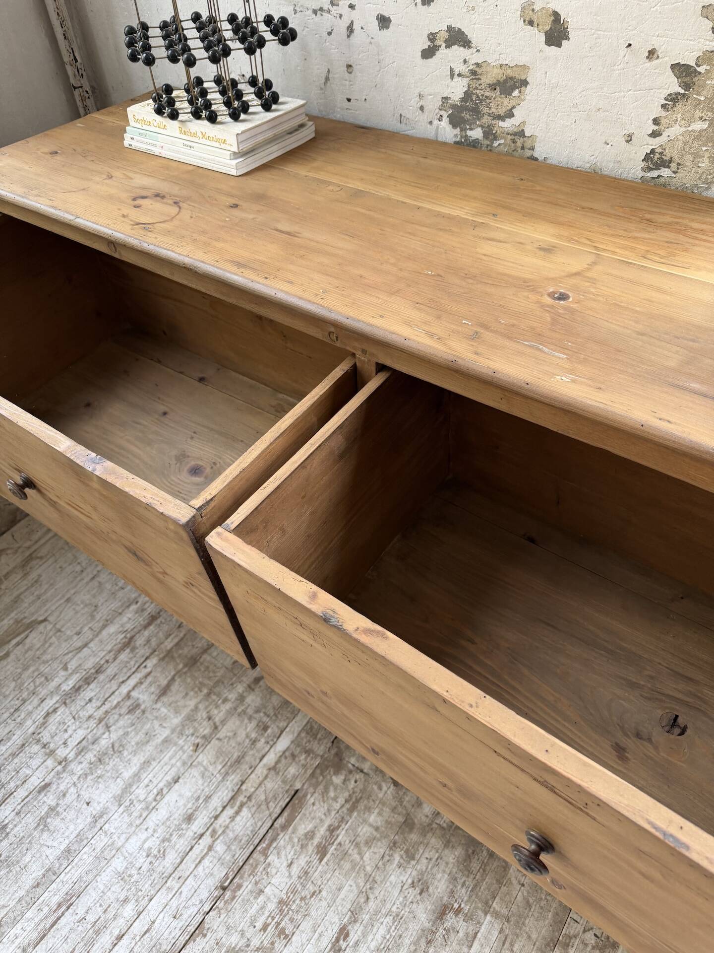 1950s pine workshop furniture 175cm