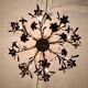 Late 19th century gilt bronze fleur-de-lis chandelier
