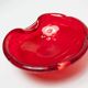 Murano Ashtray "Strawberry" Seguso Murano Italy 1970s