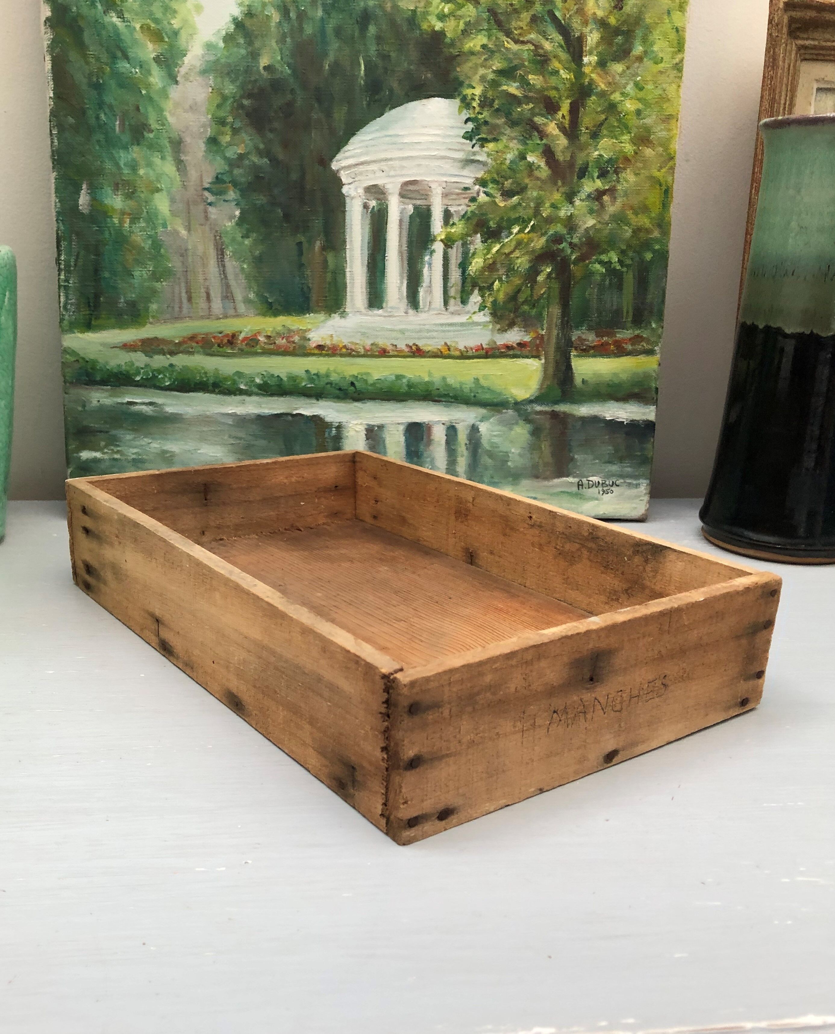 Old wooden box industrial