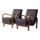Pair of armchairs by Kozelka andKropacek, Interier Praha, 1950s