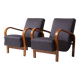 Pair of armchairs by Kozelka andKropacek, Interier Praha, 1950s