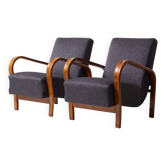 Pair of armchairs by Kozelka andKropacek, Interier Praha, 1950s