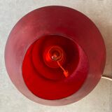 Large vintage fiberglass mushroom table lamp