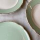 Trio de plats vert d'eau