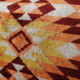 Ikat Lumbar Pillow Cover - Set of Two Colorful Silk Ikat Velvet Pillowcase - Handwoven Cushion Cover