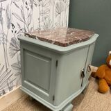 Chevet ou meuble d’appoint vert de gris
