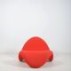 Red F577 Tongue designed by Pierre Paulin for Artifort