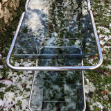 Smoked glass serving