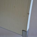 Set of 4 vintage metal and wood chairs from the 1990s.