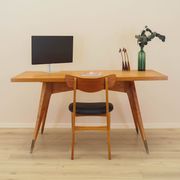 Oak desk, Italian design, 1970s, manufactured in Italy