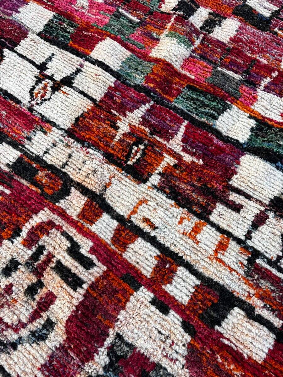 Multicoloured Moroccan Berber rug for the living room.