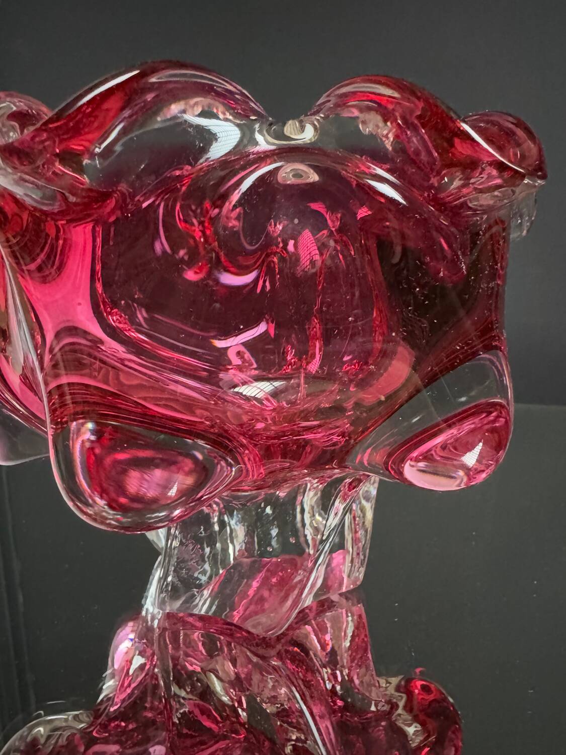 Blown glass catchall by Josef Hospodka from the 1960s.