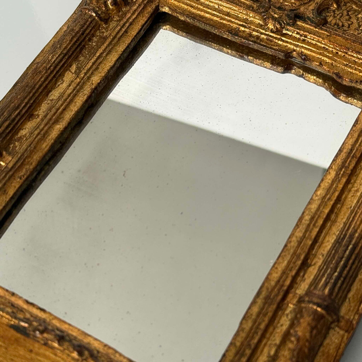 Small Vintage Gold Mirror – Neoclassical & Napoleon III Style