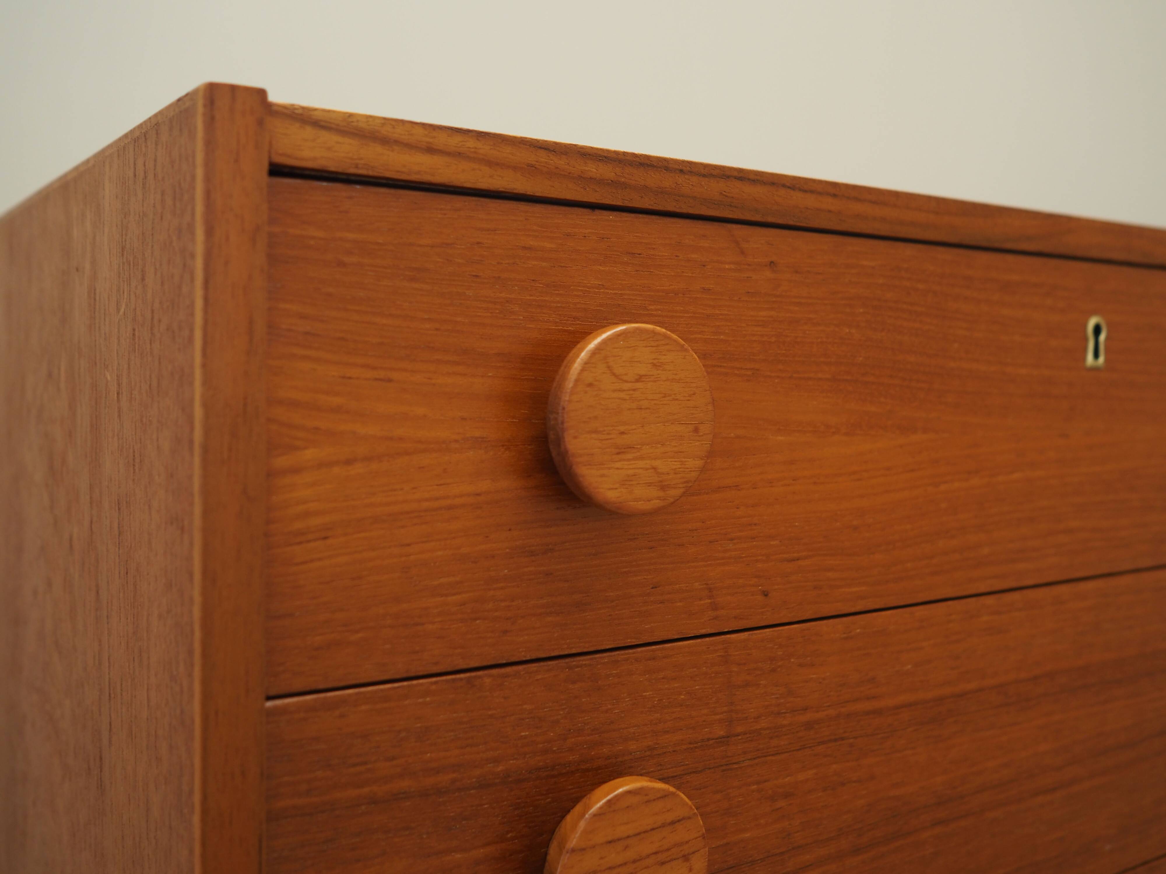 Teak chest of drawers, Danish design, 1960s, production: Denmark