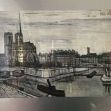 Bernard Buffet tableau notre dame Paris quai de Seine