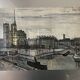 Bernard Buffet tableau notre dame Paris quai de Seine