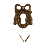 Old brass lock entrance